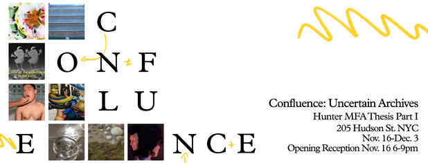 poster for “Confluence: Uncertain Archives” Exhibition