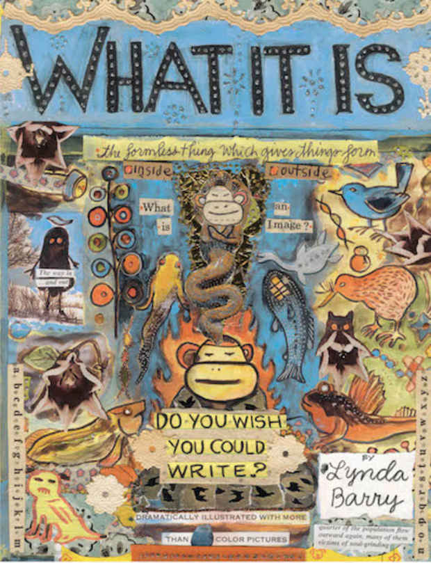 poster for Lynda Barry “What Is It and Other Works”