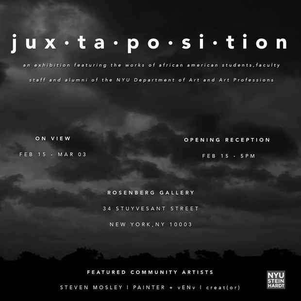 poster for “jux·ta·po·si·tion” Exhibition