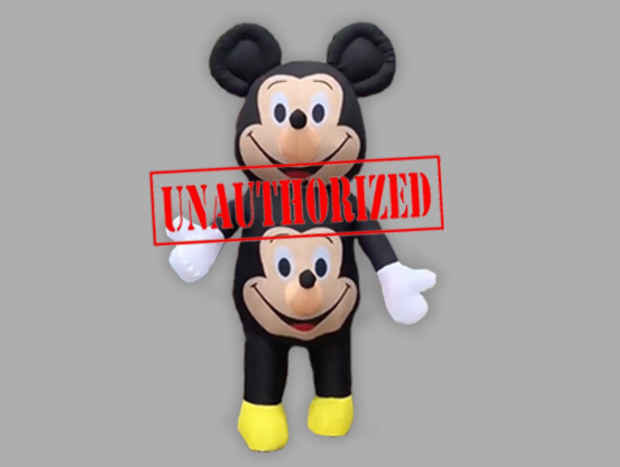 poster for “Unauthorized: 90 years of Mickey” Exhibition