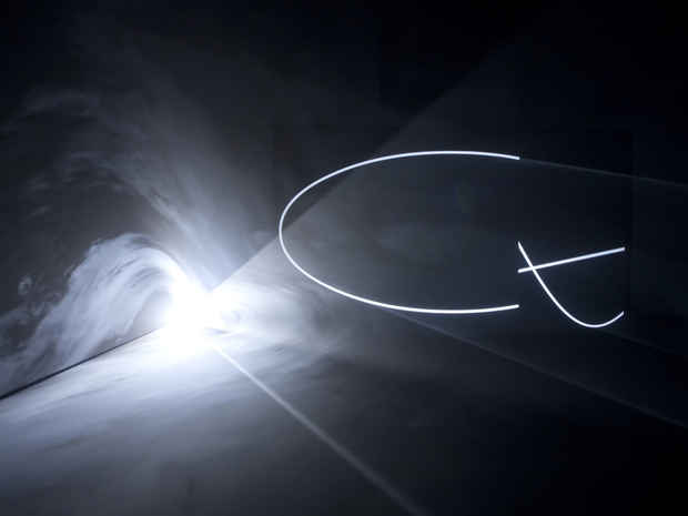 poster for Anthony McCall “Solid Light Works”