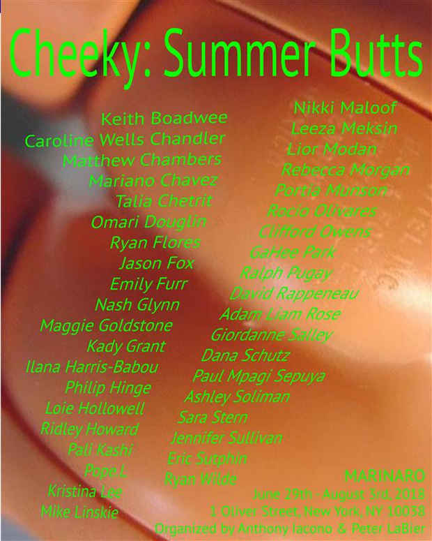 poster for “Cheeky: Summer Butts” Exhibition