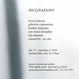 poster for “Inclinations” Exhibition