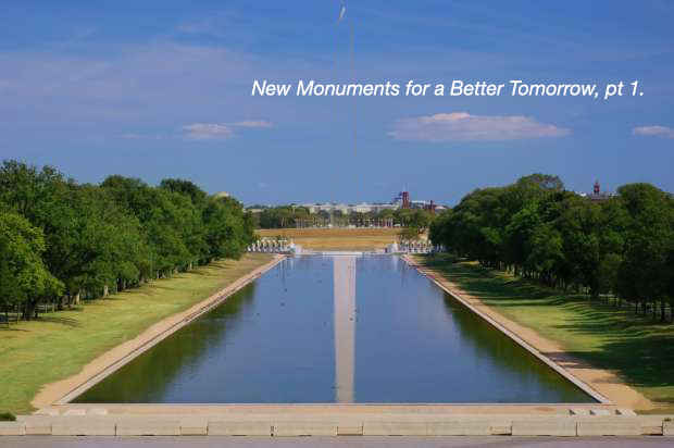 poster for “New Monuments for a Better Tomorrow, Pt 1” Exhibition