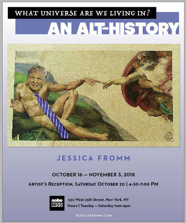 poster for Jessica Fromm “What Universe Are We Living In: An Alt History” 