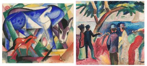 poster for “Franz Marc And August Macke: 1909-1914” Exhibition