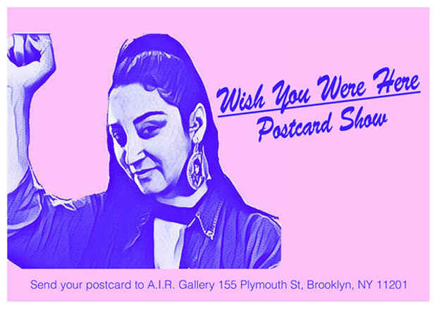 poster for “Wish You Were Here 17 Postcard Show” Exhibition