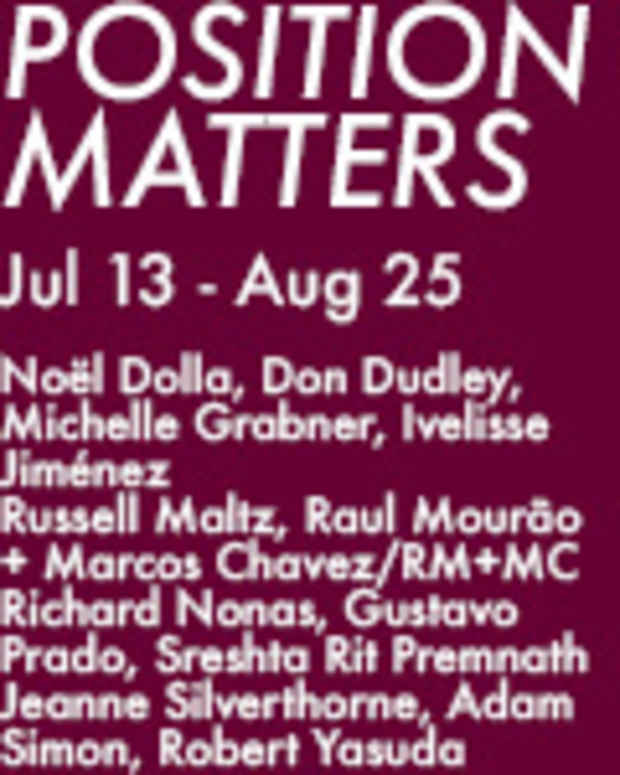 poster for “Position Matters” Exhibition