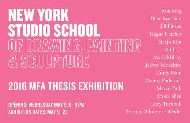 poster for “2018 MFA Thesis Exhibition”