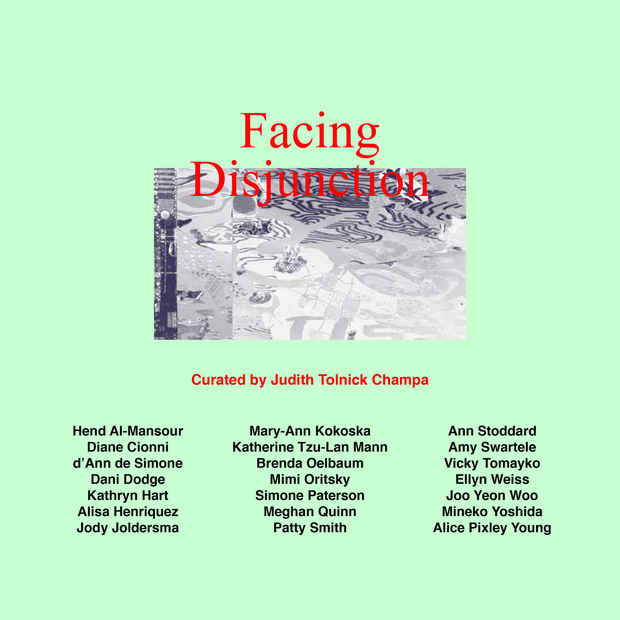 poster for “Facing Disjunction” Exhibition