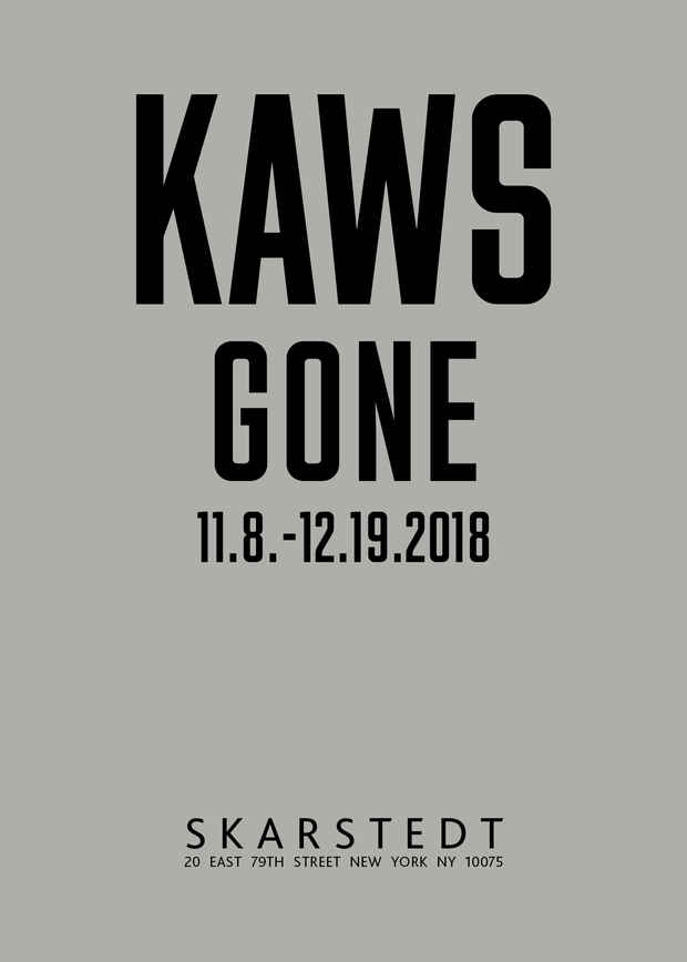 poster for KAWS “Gone”