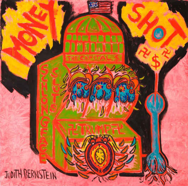 poster for Judith Bernstein “Money Shot”