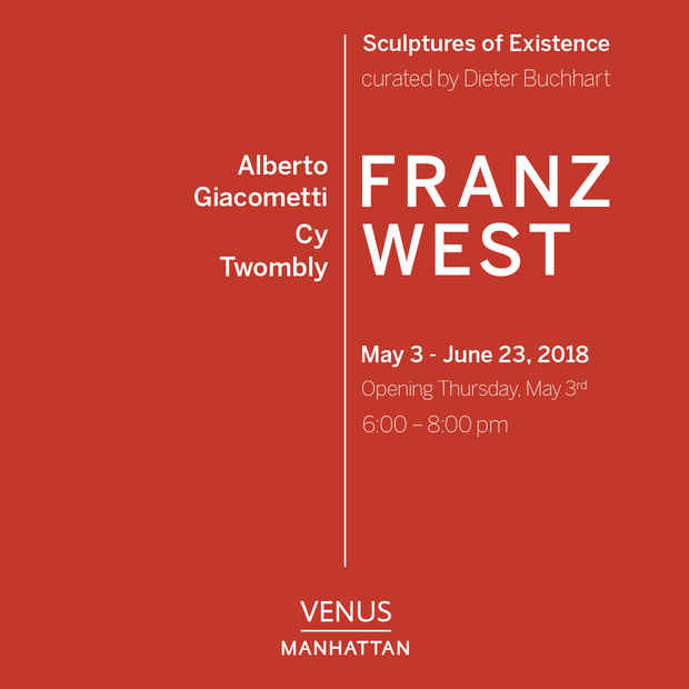 poster for  Giacometti, Twombly, West “Sculptures of Existence”