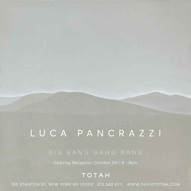 poster for Luca Pancrazzi “BIG BANG GANG BANG”