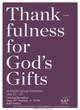 poster for “Thankfulness for God’s Gifts” Exhibition
