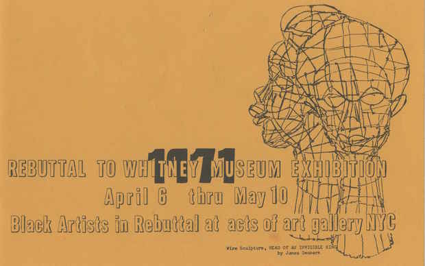 poster for “Acts of Art and Rebuttal in 1971” Exhibition