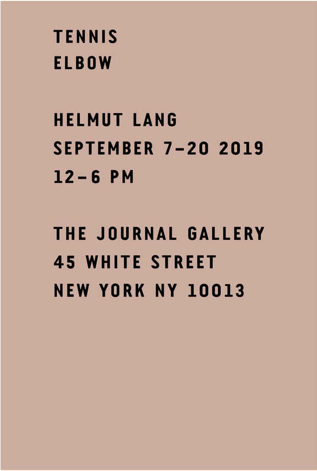 poster for Helmut Lang Exhibition