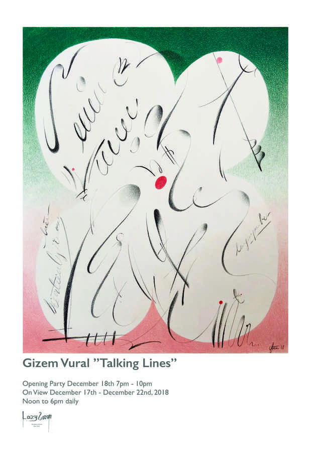 poster for Gizem Vural “Talking Lines”