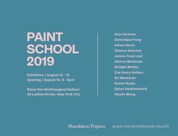 poster for “Paint School Exhibition”