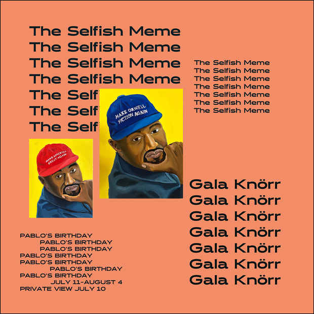 poster for Gala Knörr “The Selfish Meme”  