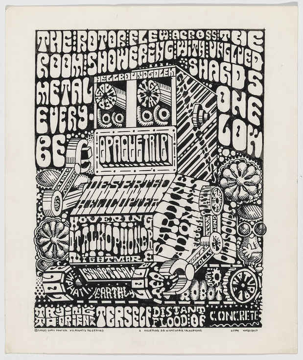 poster for Gary Panter “Drawings, 1973-2019”