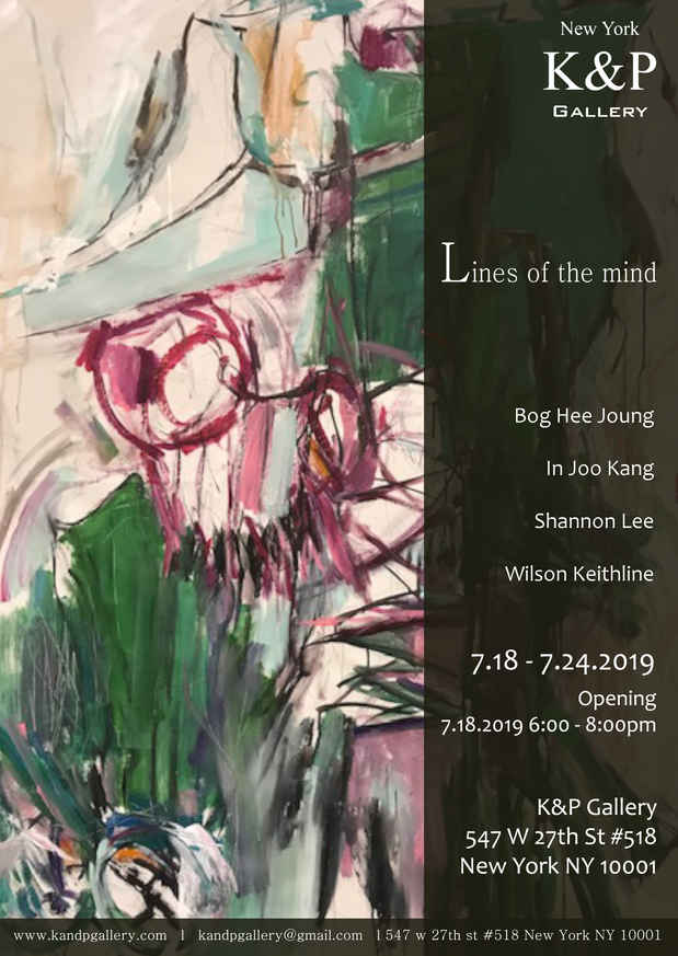 poster for “Lines of the mind” Exhibition