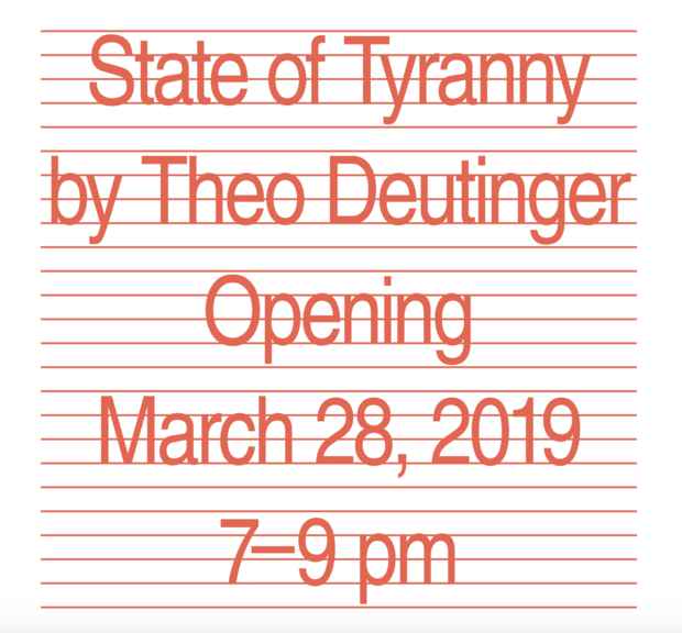 poster for Theo Deutinger “State of Tyranny”