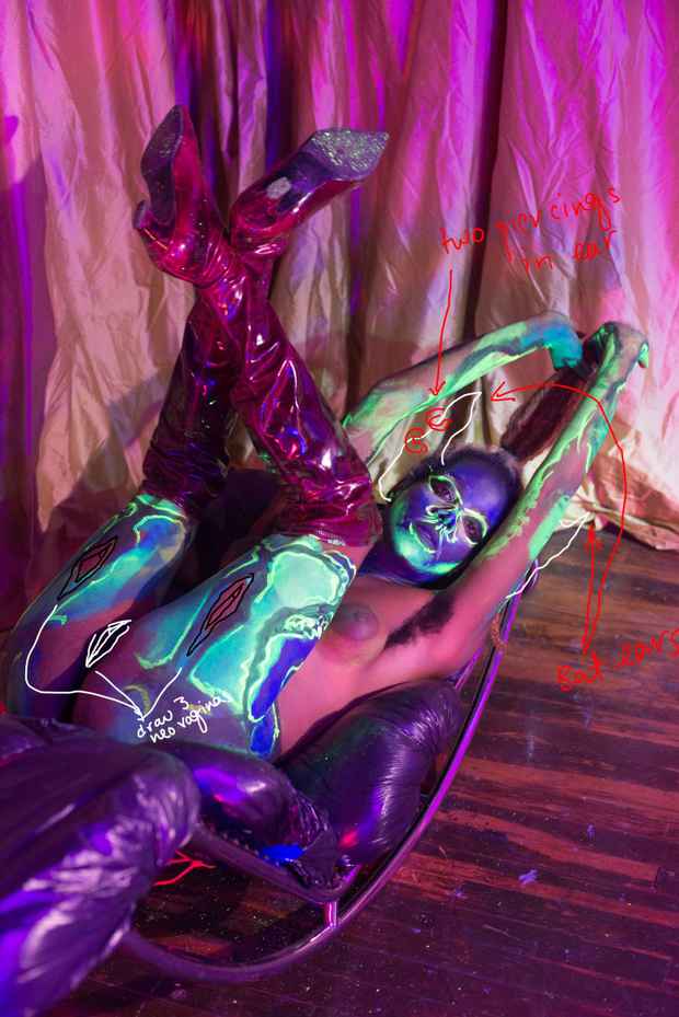 poster for Juliana Huxtable “Interfertility Industrial Complex: Snatch The Calf Back”