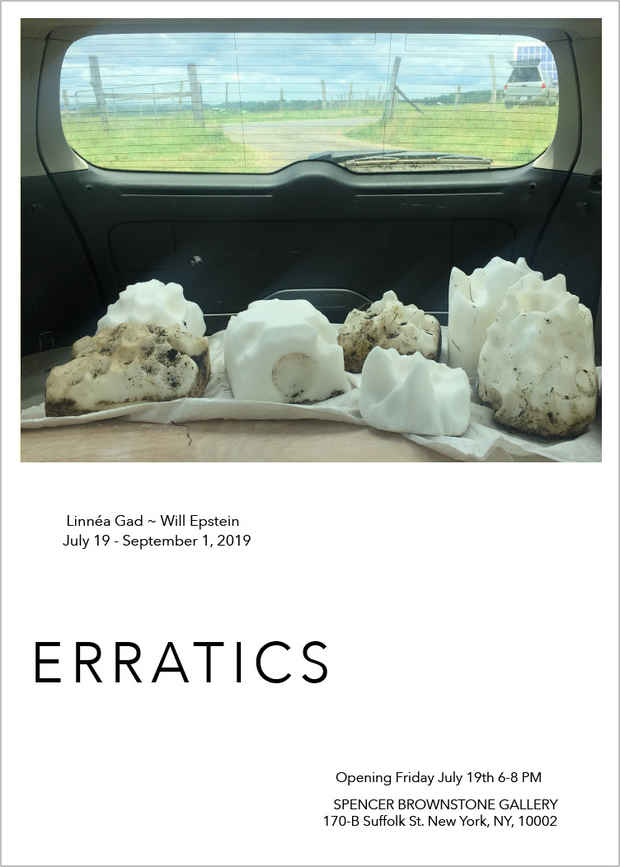 poster for Linnéa Gad & Will Epstein “ERRATICS”