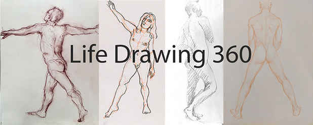 poster for “Life Drawing 360” Exhibition