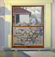 poster for Richard Kirk Mills “Recent Paintings: Windows and Landscapes Reception”