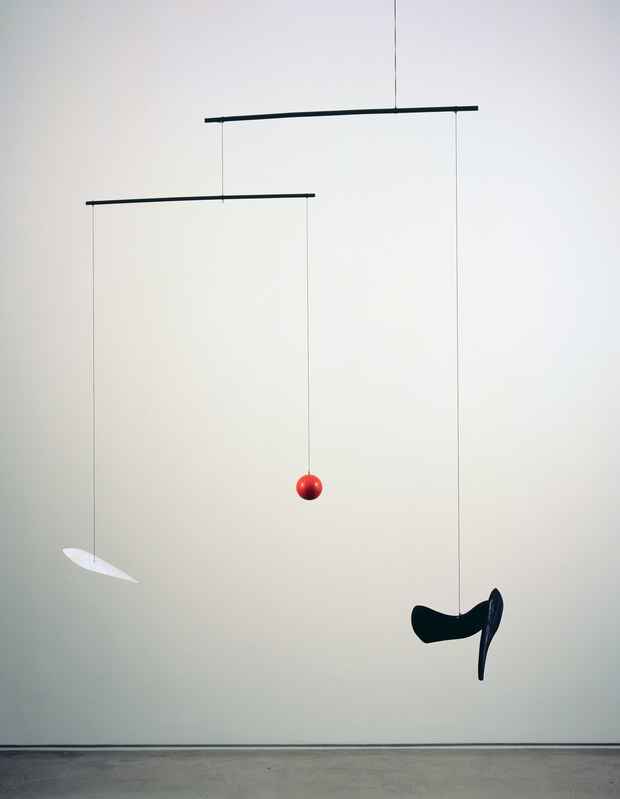 poster for Alexander Calder “Small Sphere and Heavy Sphere”