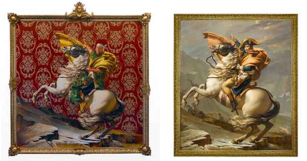 poster for “Jacques-Louis David Meets Kehinde Wiley” Exhibition
