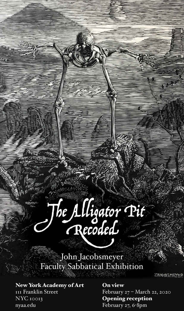 poster for John Jacobsmeyer “The Alligator Pit Recoded”