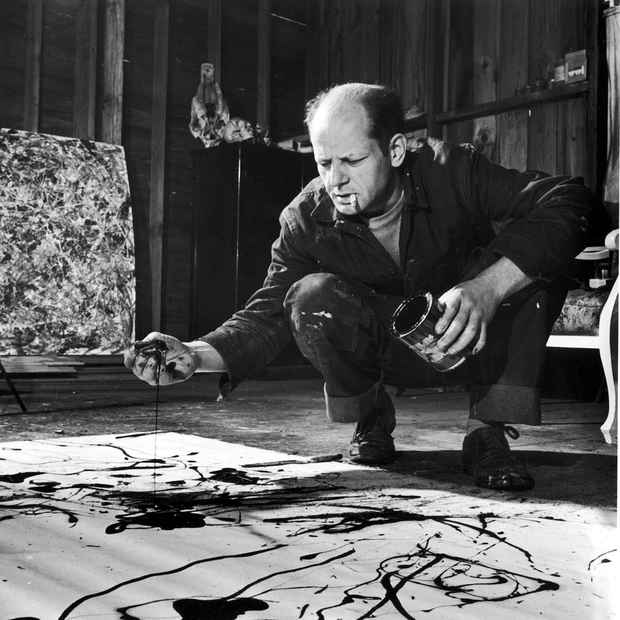 poster for “Congo and Jackson Pollock” Exhibition