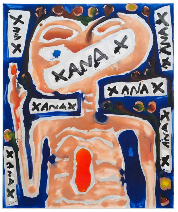 poster for Katherine Bernhardt “Done With Xanax”