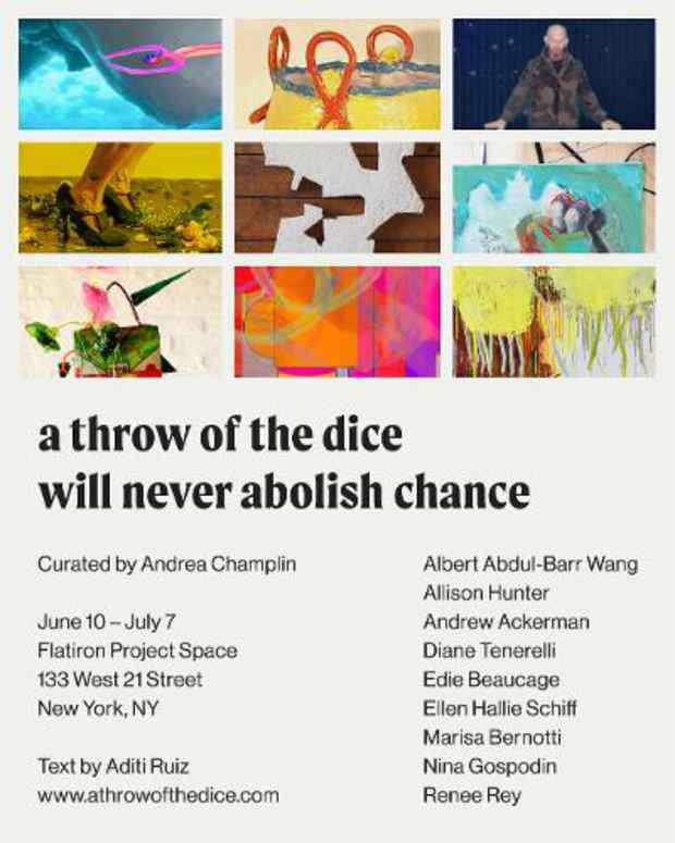 poster for “A Throw Of The Dice Will Never Abolish Chance” Exhibition