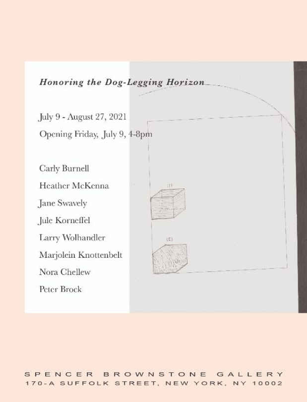 poster for “Honoring the Dog-Legging Horizon” Exhibition