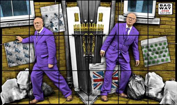 poster for Gilbert & George “New Normal Pictures”