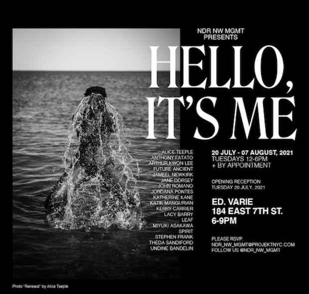 poster for “Hello It’s Me” Exhibition
