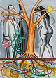 poster for David Salle “Tree Of Life”