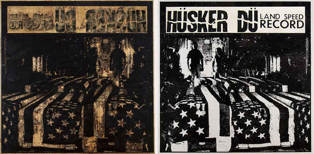 poster for “Carving History Album Cover Prints by Nils Karsten” Exhibition