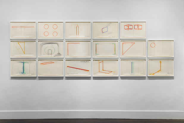 poster for Stephen Antonakos “Project Drawings, 1967-73”