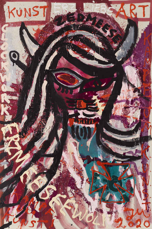 poster for Jonathan Meese “ACROSS THE UNIVERSE”