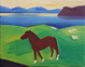 poster for Louisa Matthíasdóttir “Hestar Paintings in Iceland”