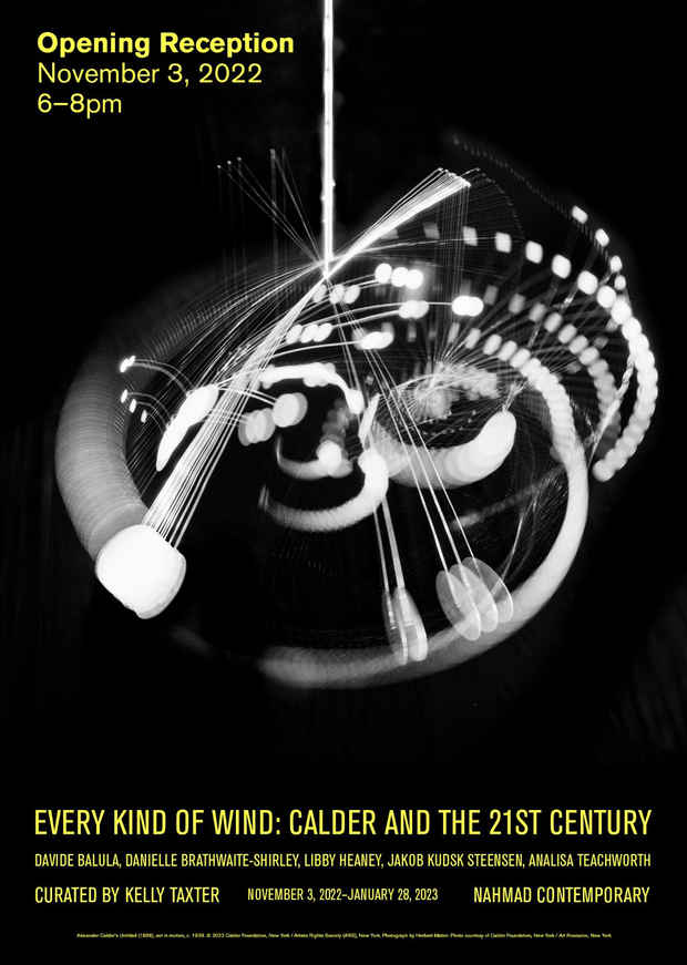 poster for “Every Kind Of Wind Calder and the 21st Century” Exhibition