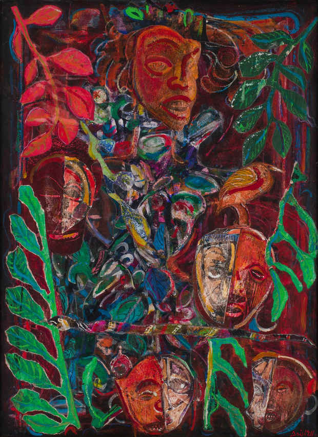 poster for David Driskell “Mystery of the Masks”