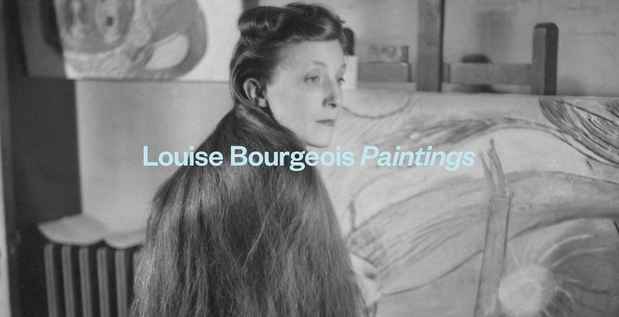poster for Louise Bourgeois “Paintings”