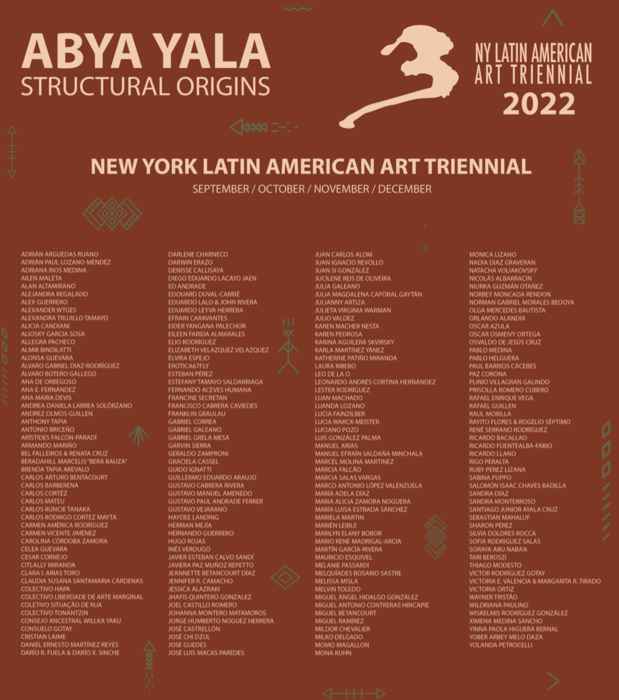 poster for “Abya Yala - Structural Origins” Exhibition