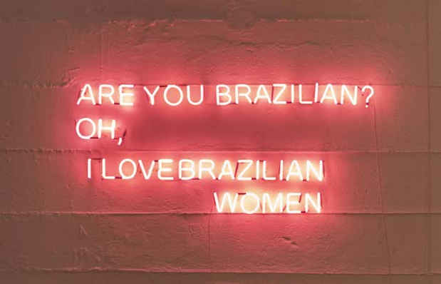 poster for “Oh, I Love Brazilian Women!” Exhibition